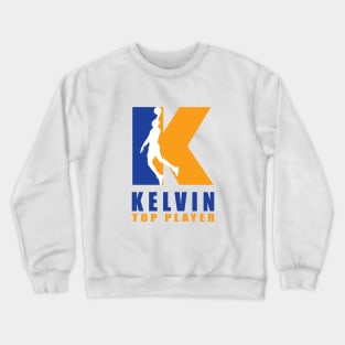 Kelvin Custom Player Basketball Your Name The Legend Crewneck Sweatshirt